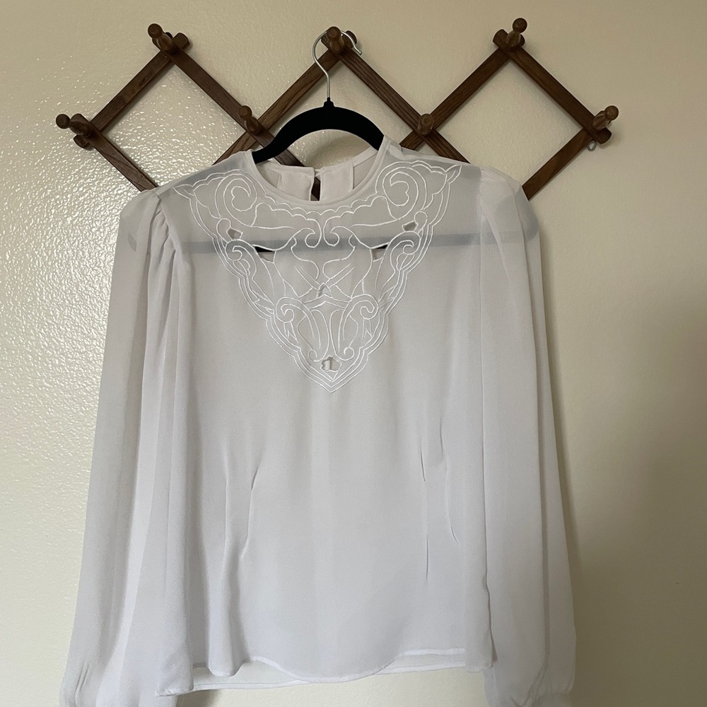 Vintage White Blouse